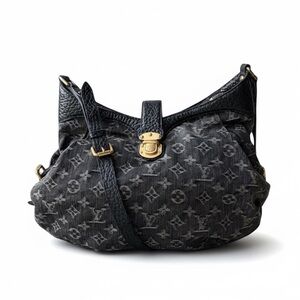 Louis Vuitton Denim Mahina XS Black Monogram Shoulder Bag